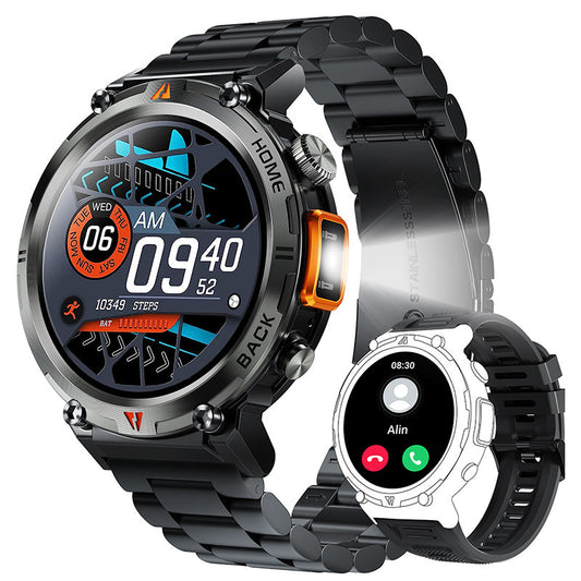 LED Flashlight Smart Watch with Bluetooth